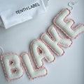 Crochet contrast frill garland