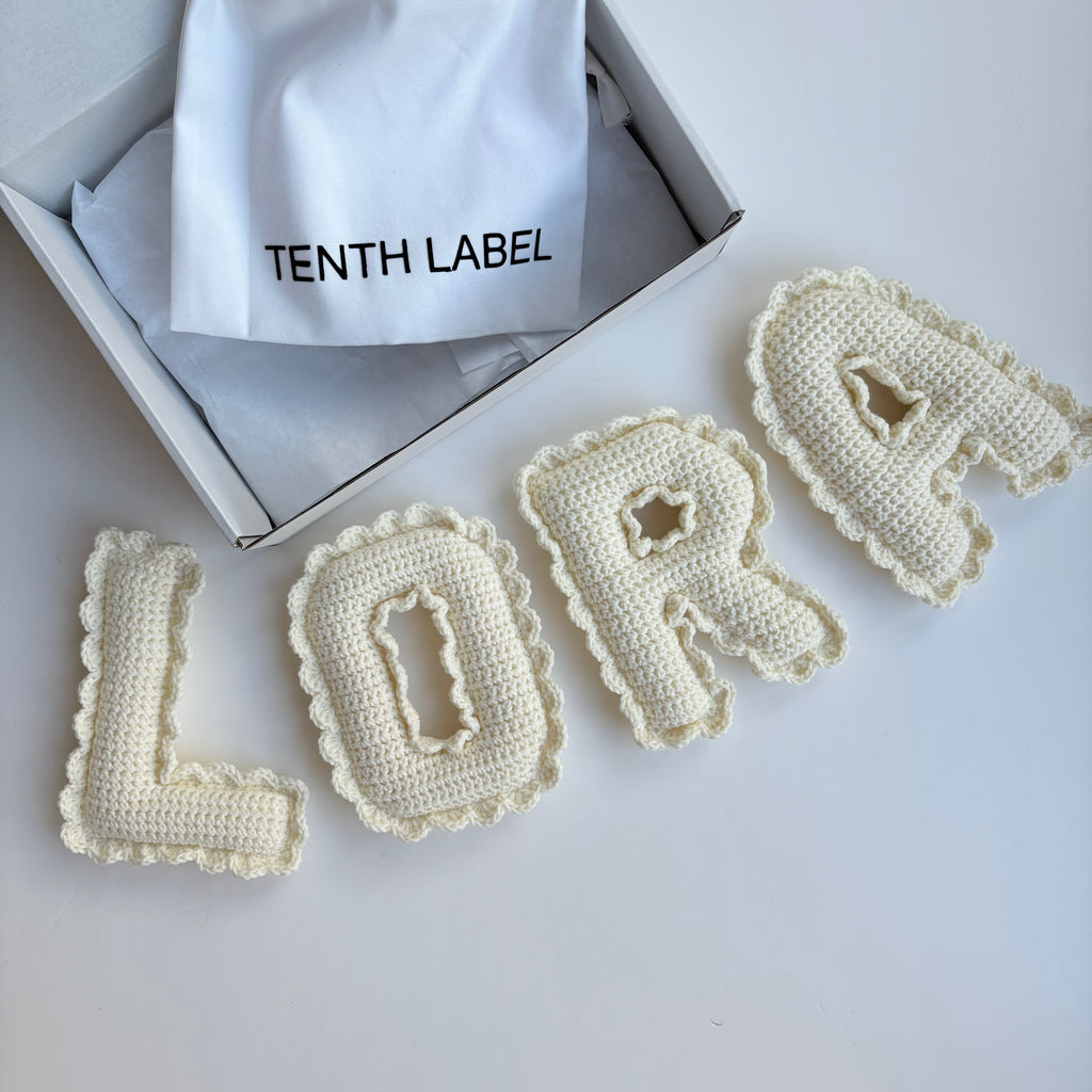 Crochet frill garland